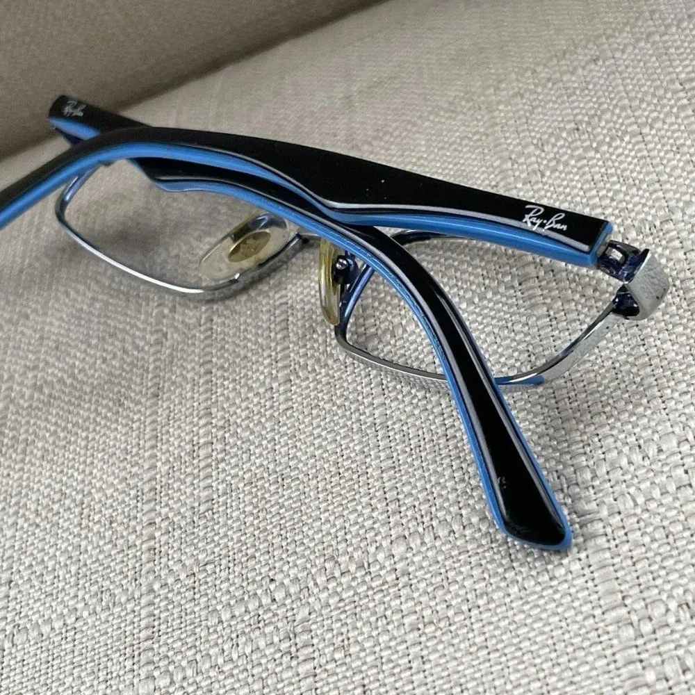 Ray-Ban Youth Kids Eyeglasses Frame Silver/Blue Glasses Rb1027 45[]16 125